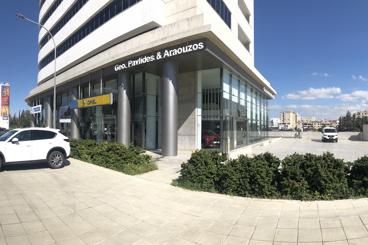 Geo Pavlides Automotive Nicosia Showroom Opel - Peugeot - Citroen - DS - Mazda - Subaru