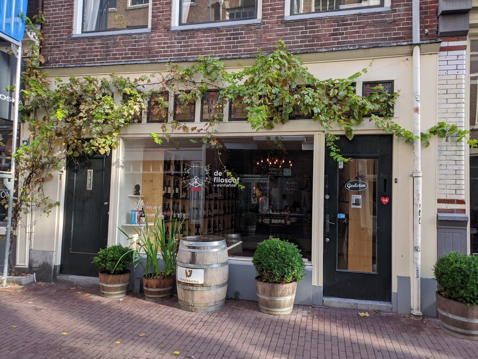 De filosoof wijnhandel Amsterdam